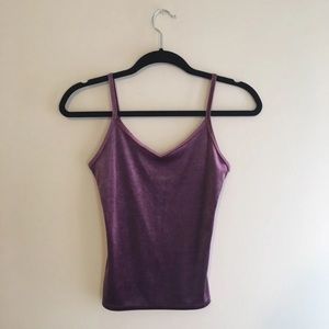 Garage Purple Velvet Tank Top Size Small